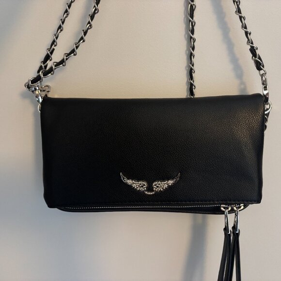 Zadig & Voltaire rock clutch bag with two chain detailing - Picture 3 of 10